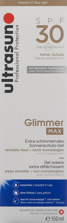 Image du produit Ultrasun Glimmer MAX (Gel solaire, SPF 30, 150 ml, 230 g)