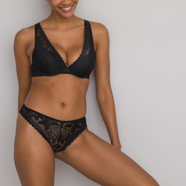 Image du produit La Redoute Collections Soutien-gorge en dentelle foulard en matière recyclée (80 A)