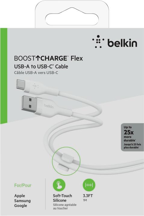 Image du produit Belkin USB-Ladekabel Boost Charge Flex USB A - USB C 1 m (1 m, USB 2.0)