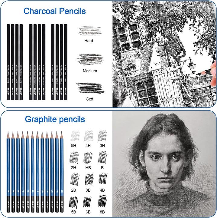 Image du produit H+B 75 pièces Set de crayons à dessin (75 x)