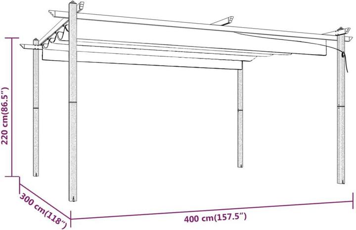 Immagine prodotto VidaXL Vassily (300 cm, 400 cm)