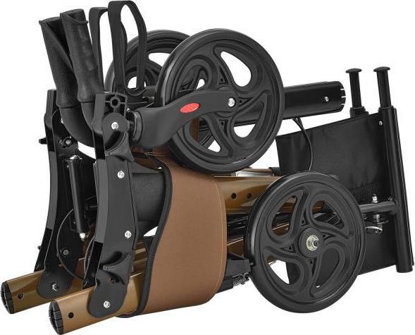 Immagine prodotto Juskys Rollator pieghevole Vital con seggiolino e borsa per la spesa