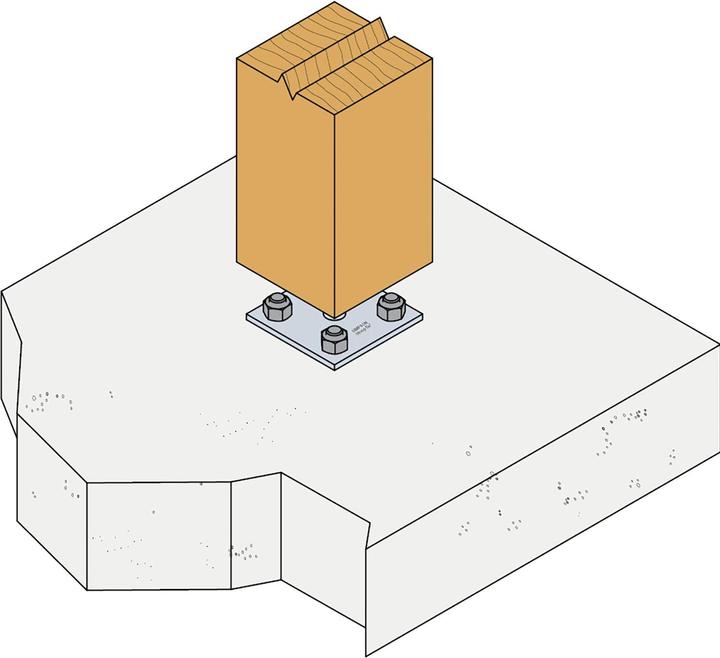 Produktbild Simpson Sst Stützenfüsse PS 80 (Stützenfuss, 1 Stk.)