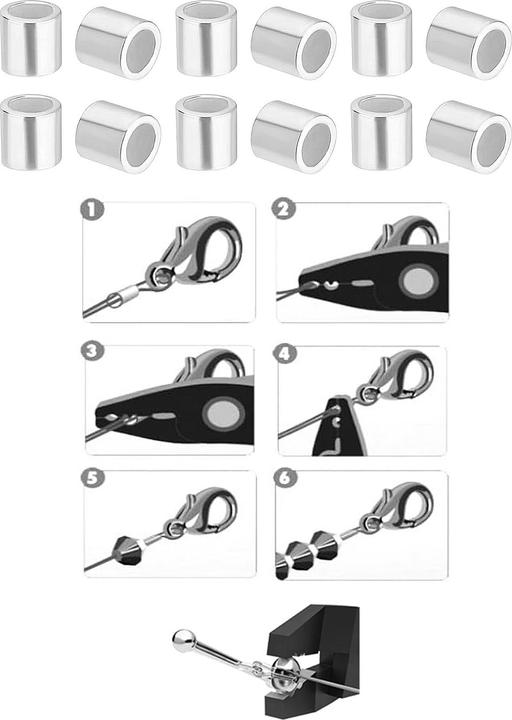 Actual product image Leyda Tube Crimp Beads