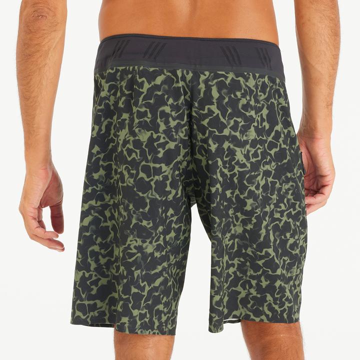 Produktbild Olaian Boardshorts Surfen Herren lang 900 20" Morpho Army grün (42)