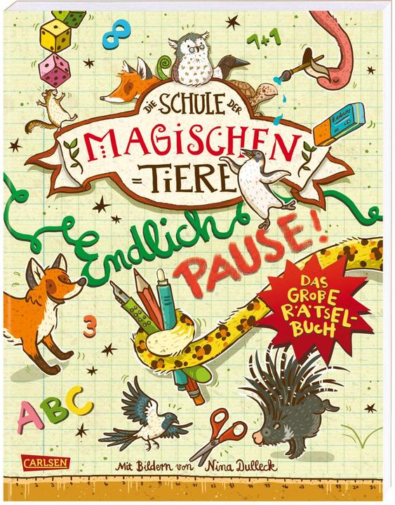 Image du produit Die Schule der magischen Tiere - Endlich Pause. Das grosse Rätselbuch (Allemand, Nikki Bush, Margit Auer, 2017)