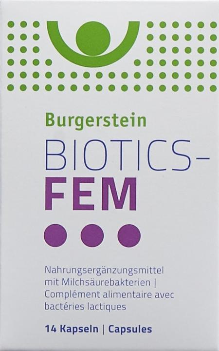 Produktbild Burgerstein Biotics Fem (14 Stück, Kapseln, 24 g)