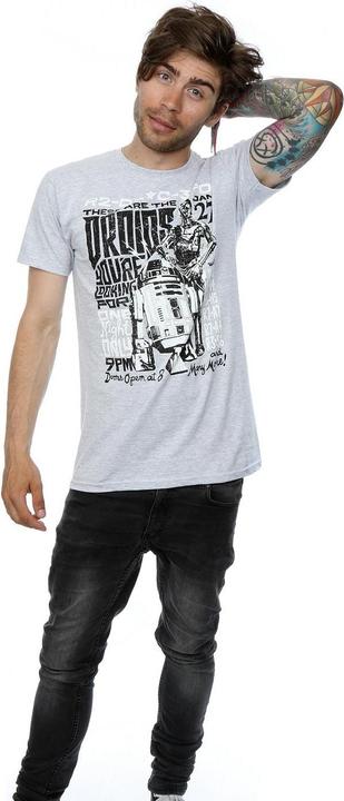 Produktbild Star Wars R2D2 And C3PO Rock Poster TShirt (S)