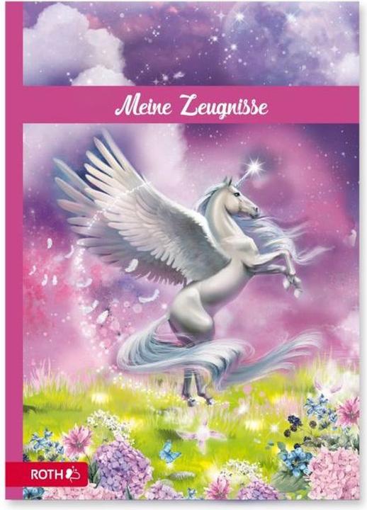 Produktbild Magni Zeugnismappe Pegasus - mit 10 A4 Klarsichthüllen, dokumentenecht - Dokumentenmappe (A4, 1 x)
