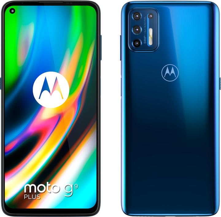 Motorola Moto G9 Plus (128 GB, Navy Blue, 6.81", Dual SIM, 64 Mpx, 4G)