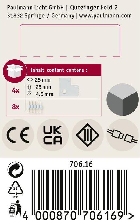 Image du produit Paulmann Connecteur MaxLED