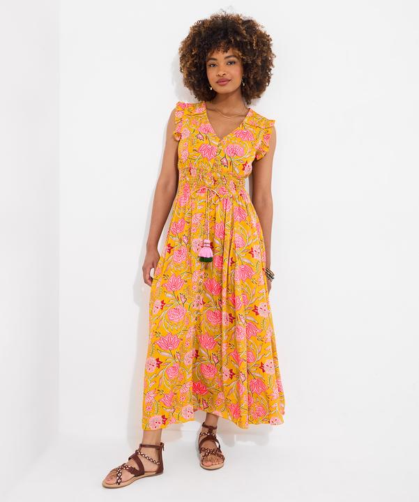 Produktbild Joe Browns Button Front Floral Print Tassel Maxi Dress (12)