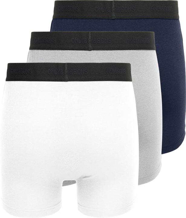 Image du produit Only & Sons Onsfitz Bamboo Boxer Logo 3-Pack Noos (S, Lot de 3)