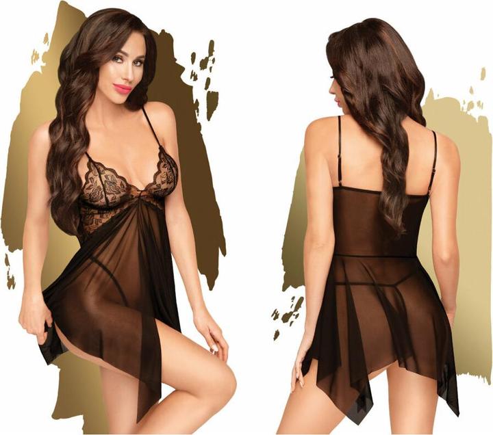 Immagine prodotto Penthouse Lingerie Sweet beast - Babydoll con perizoma, 2 pezzi - nero (L, XL)