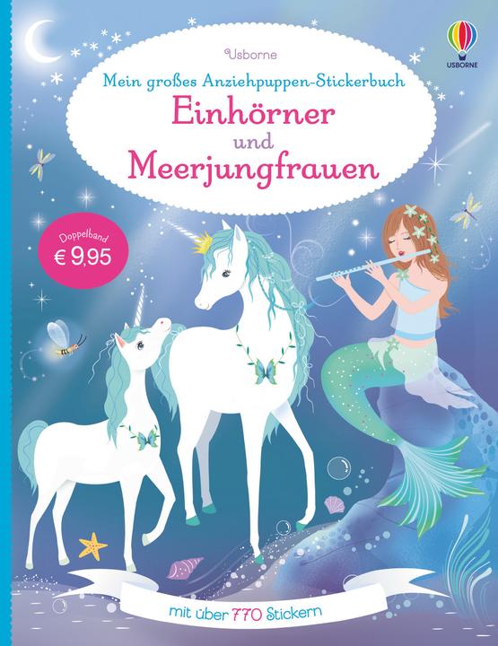Produktbild Mein grosses Anziehpuppen-Stickerbuch: Einhörner und Meerjungfrauen