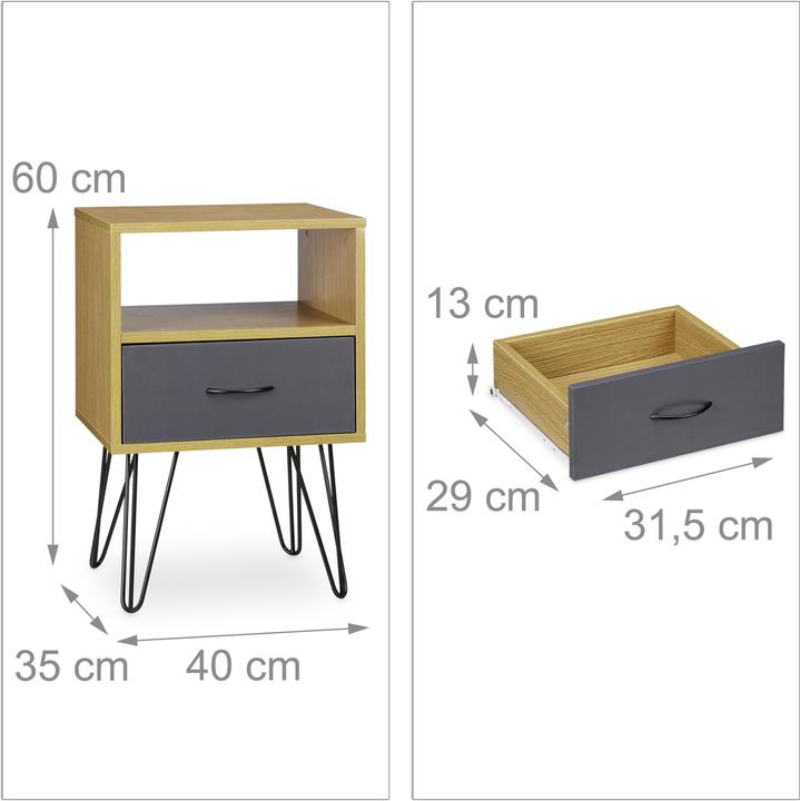 Immagine prodotto Relaxdays Retro (40 x 35 x 60 cm)