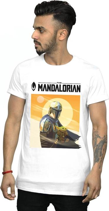 Immagine prodotto Star Wars The Mandalorian The Child Two Moons Maglietta Uomo (XL)