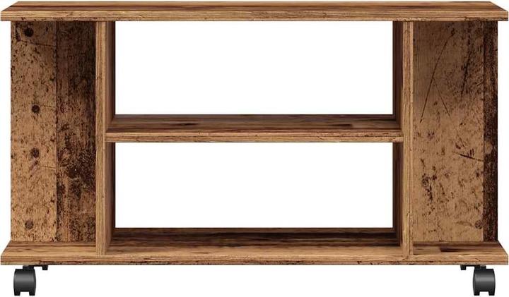 Immagine prodotto VidaXL TV Regal TV Schrank Lowboard Fernsehtisch mit Rollen Altholz-Optik (80 x 40 x 45 cm)