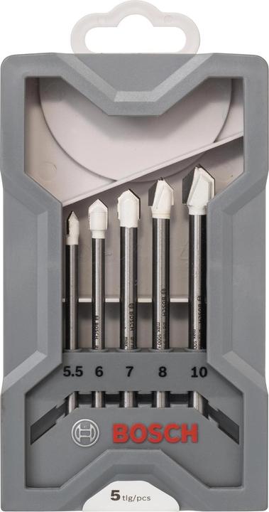 Immagine prodotto Bosch Professional Zubehör Set di punte per piastrelle CYL-9, 5 pezzi (5,5 mm, 6 mm, 7 mm, 8 mm, 10 mm)