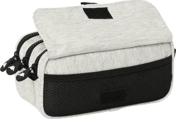 Actual product image Kappa Triple multipurpose pouch Grey knit Grey (21.5 x 10 x 8 cm)
