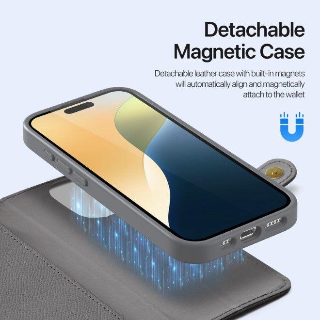 Produktbild Dux Ducis Lawa Series MagSafe Kunstleder Bookcover Hülle (Apple iPhone 16 Pro Max)