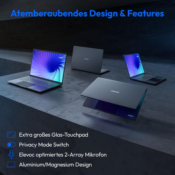 Image du produit Medion S10 MD62612 i5-13420H 16GB/512GB SSD 16"QHD W11H (15.98", Intel Core i5-13420H, 16 Go, 512 Go)