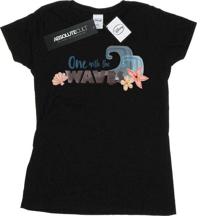 Actual product image Disney Womens/Ladies Moana One With The Waves Cotton T-Shirt (XL)
