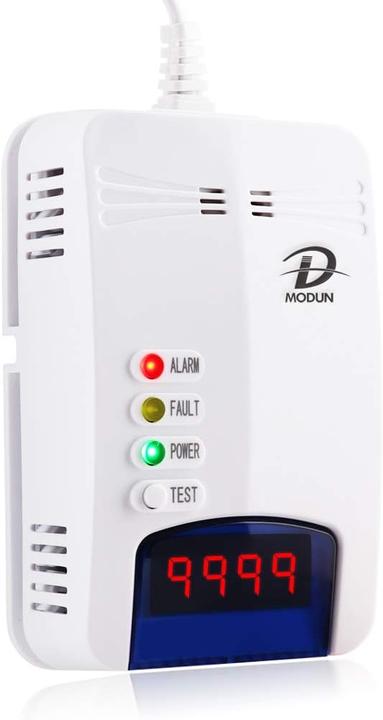 Actual product image D Modun Gas detector with audible alarm and LED display