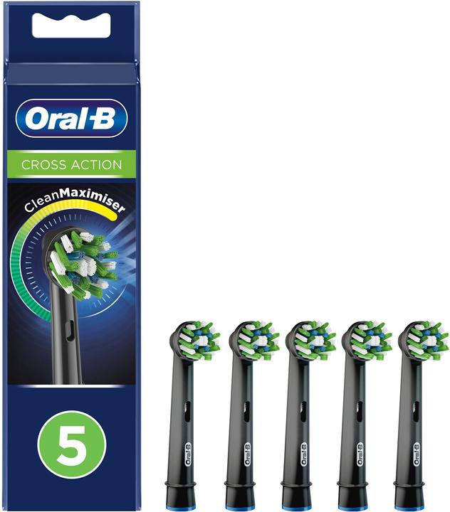 Produktbild Oral-B CrossAction 80339542 Elektrischer Zahnbürstenkopf 5 Stück(e) Schwarz (6 x)