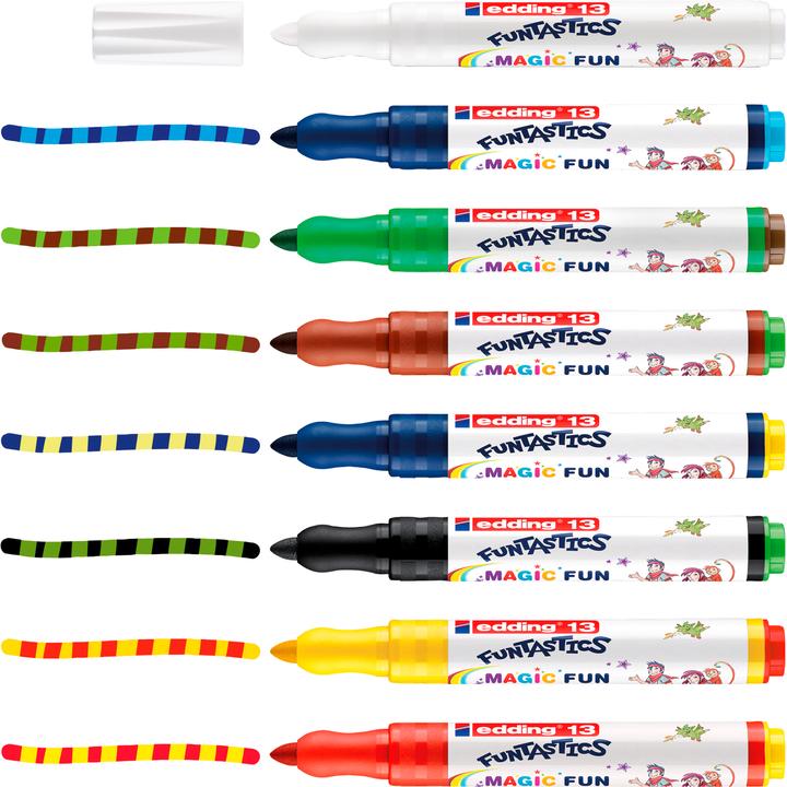 Actual product image Edding Fibre-tip pens 13 Funtastics set of 8 (Multicoloured, 8 x)