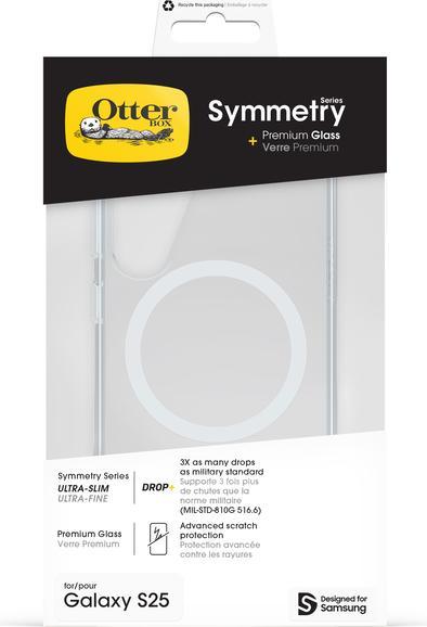 Produktbild OtterBox Symmetry Clear mit Magnets + Premium Glass (Samsung Galaxy S25)