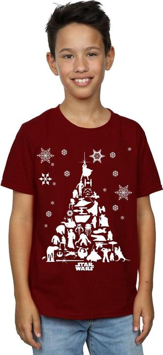 Actual product image Star Wars Boys Christmas Tree T-Shirt (152, 158)