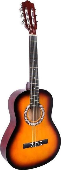 NN BD 36 - Gitara klasyczna 3/4 do nauki dla dzieci SUNBURST (Guitare classique, Bois de tilleul, Meranti)