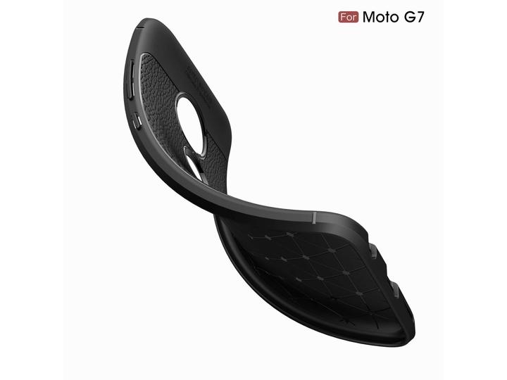 Image du produit Screenguard Motorola Moto G7 Plus Housse Leather Design TPU Cover (Motorola Moto G7 Plus)