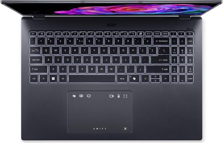 Productafbeelding Acer Swift Go 16 OLED (16", Intel Core Ultra 9 285H, 32 GB, 1000 GB, NL)