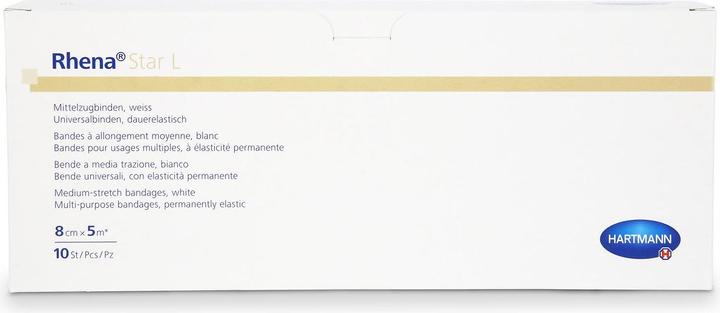 Rhena Star L Elastische Binden 15cmx5m weiss