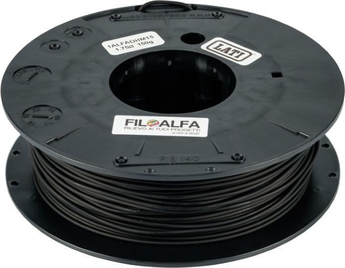 Immagine prodotto Filoalfa PLA Conduttivo 150gr 1.75mm (PLA, 1.75 mm, 700 g, Nero)