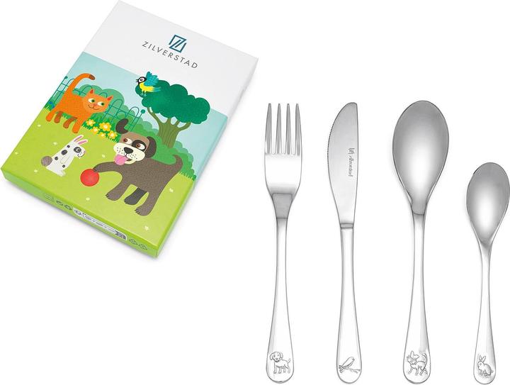Actual product image Zilverstad Children's cutlery pets 4 pcs.