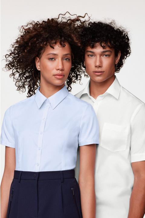 Actual product image Hakro Mens Business Shirt 1/2 Sleeve white Gr.XL (XL)