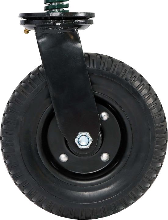 Image du produit Wiltec Roulette portail 200mm 275kg max Caoutchouc Vis montage 360° Roue porte