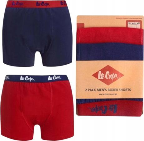 Immagine prodotto Lee Cooper Herren Boxershorts Duobox Rot/Marineblau (XXL)