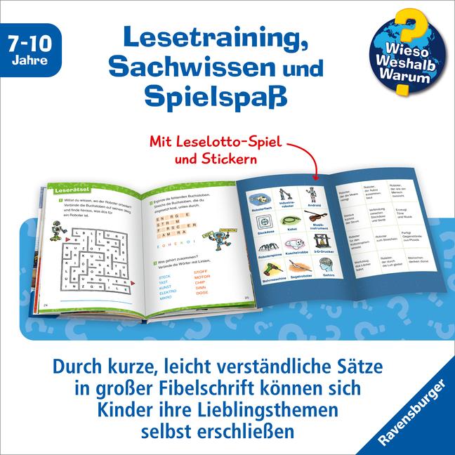 Produktbild Ravensburger Wieso? Weshalb? Warum? Erstleser, Band 14: Roboter (Deutsch, Annette Neubauer, Sebastian Coenen, 2024)