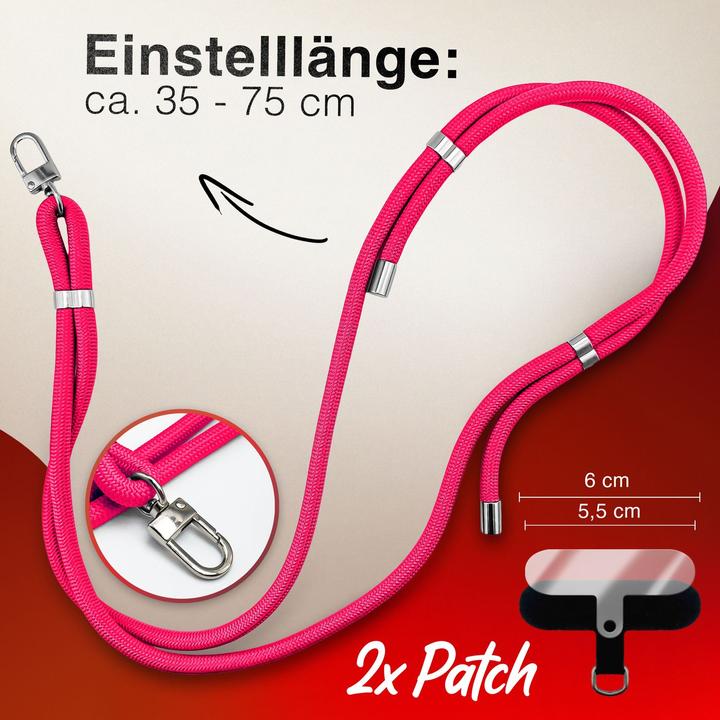 Immagine prodotto Nalia HoldMe Lanyard Handykette – Universal Trageband für Smartphones - Verstellbar, Soft & Elastisch