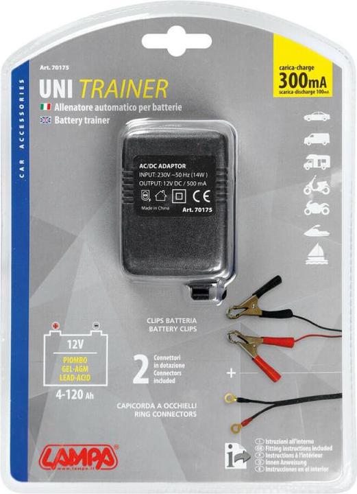 Immagine prodotto Lampa Uni Trainer, allenatore automatico per batterie 12V - 300 mA