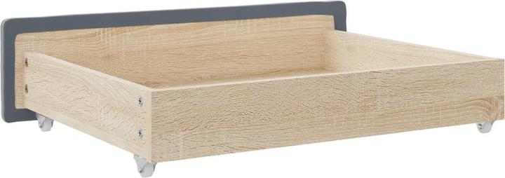 Actual product image VidaXL Bed drawer Bed drawer drawer 2 pcs. Dark grey woodwork velvet velvet (67 x 50 x 16 cm)
