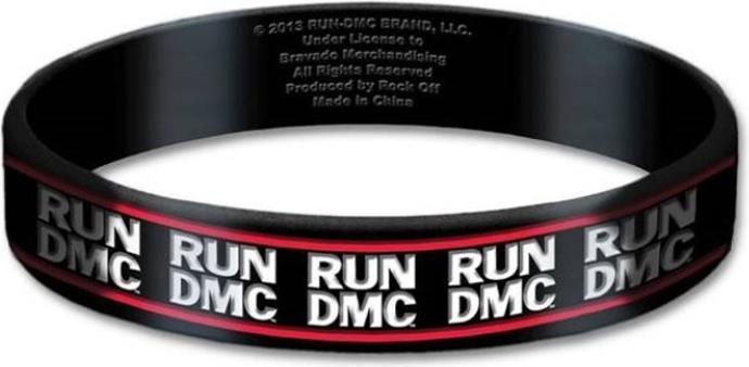 Actual product image Run DMC Logo Silicone Wristband (1 cm, 100% synthetic material)