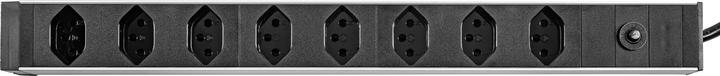 Produktbild Furber.power Steckdosenleiste (8 x, Typ 13, Typ 12, 3 m)