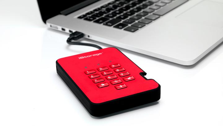 Produktbild iStorage diskAshur2 SSD 16TB - Red (16000 GB)