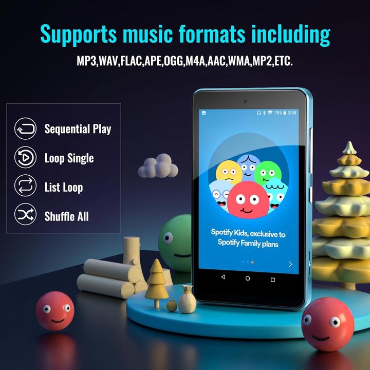 Produktbild Luoran MP3-Player mit Spotify Kids (16 GB)