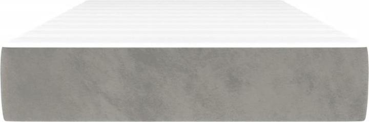 Nährwerte und Zutaten VidaXL Taschenfederkernmatratze Hellgrau Samt (100 x 210 cm, Federkern)